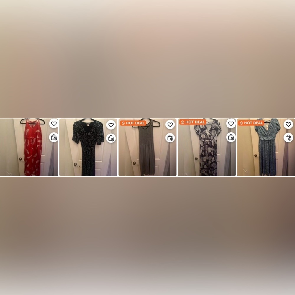 Bundle of 5 Women’s M/L Maxi/Wrap Dresses